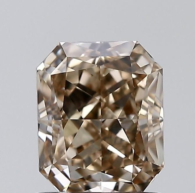 1.22 ct Radiant Fancy Brown natural diamond