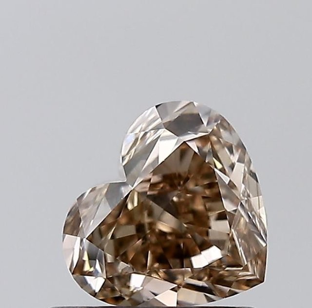 1.01 ct Heart Fancy Brown natural diamond