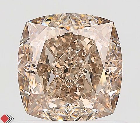 1.02 ct Cushion Fancy Brown natural diamond