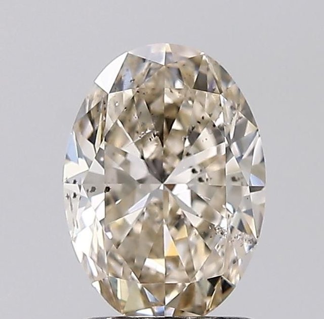 1.50 ct Oval L · Faint Brown natural diamond