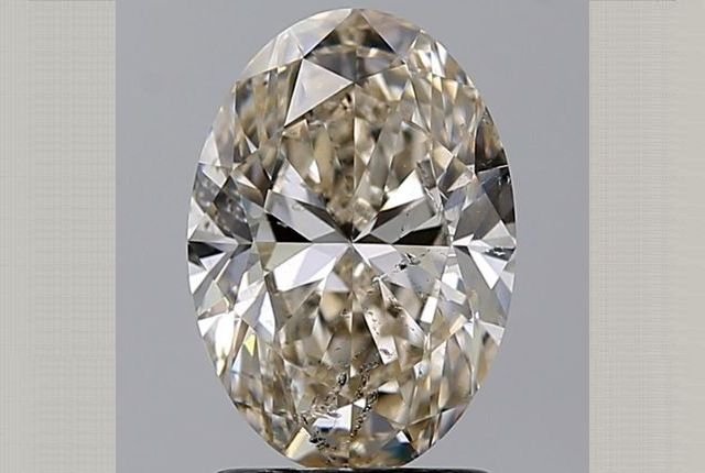 1.72 ct Oval K · Faint Brown natural diamond
