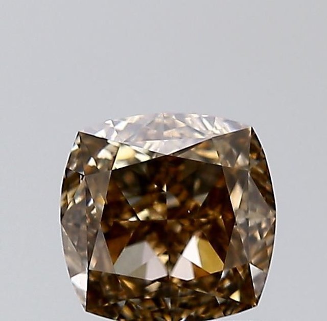 1.00 ct Cushion Fancy Brown natural diamond