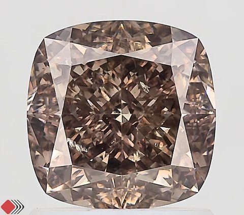 1.50 ct Cushion Fancy Brown natural diamond