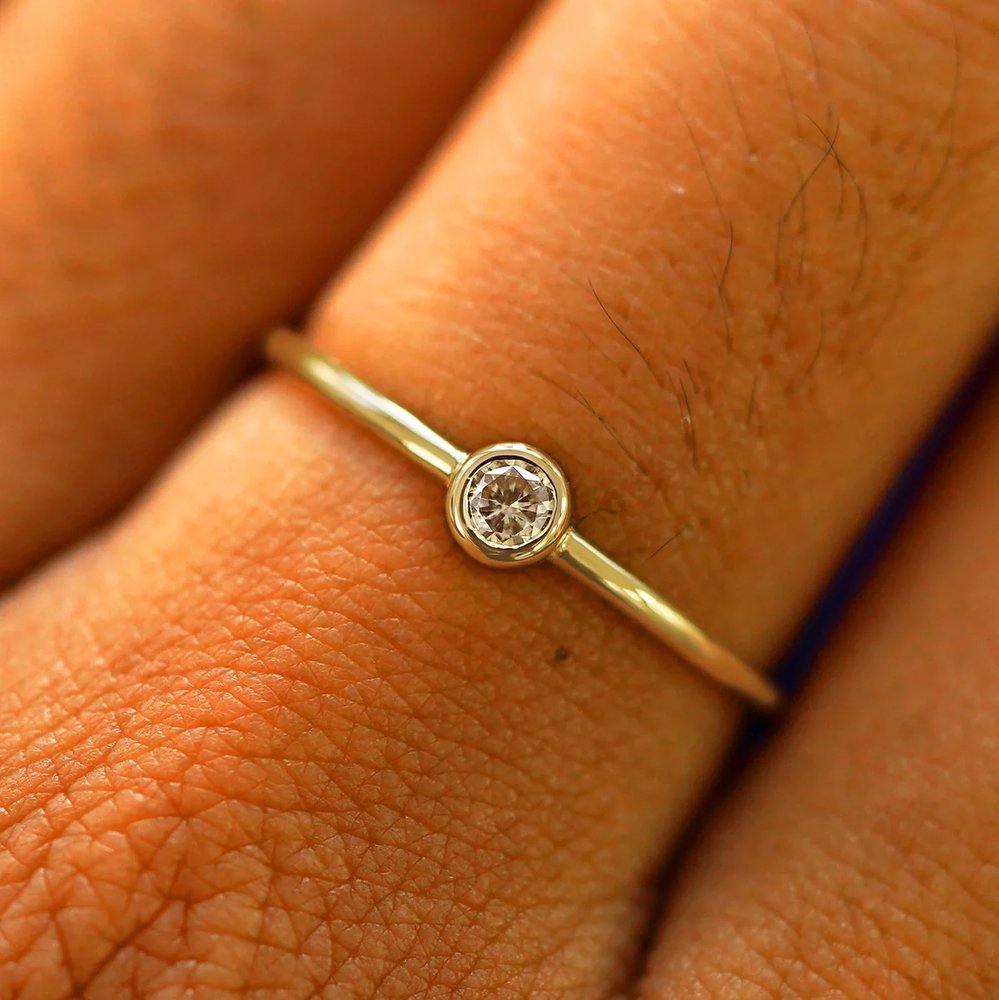 Champagne Diamond Ring