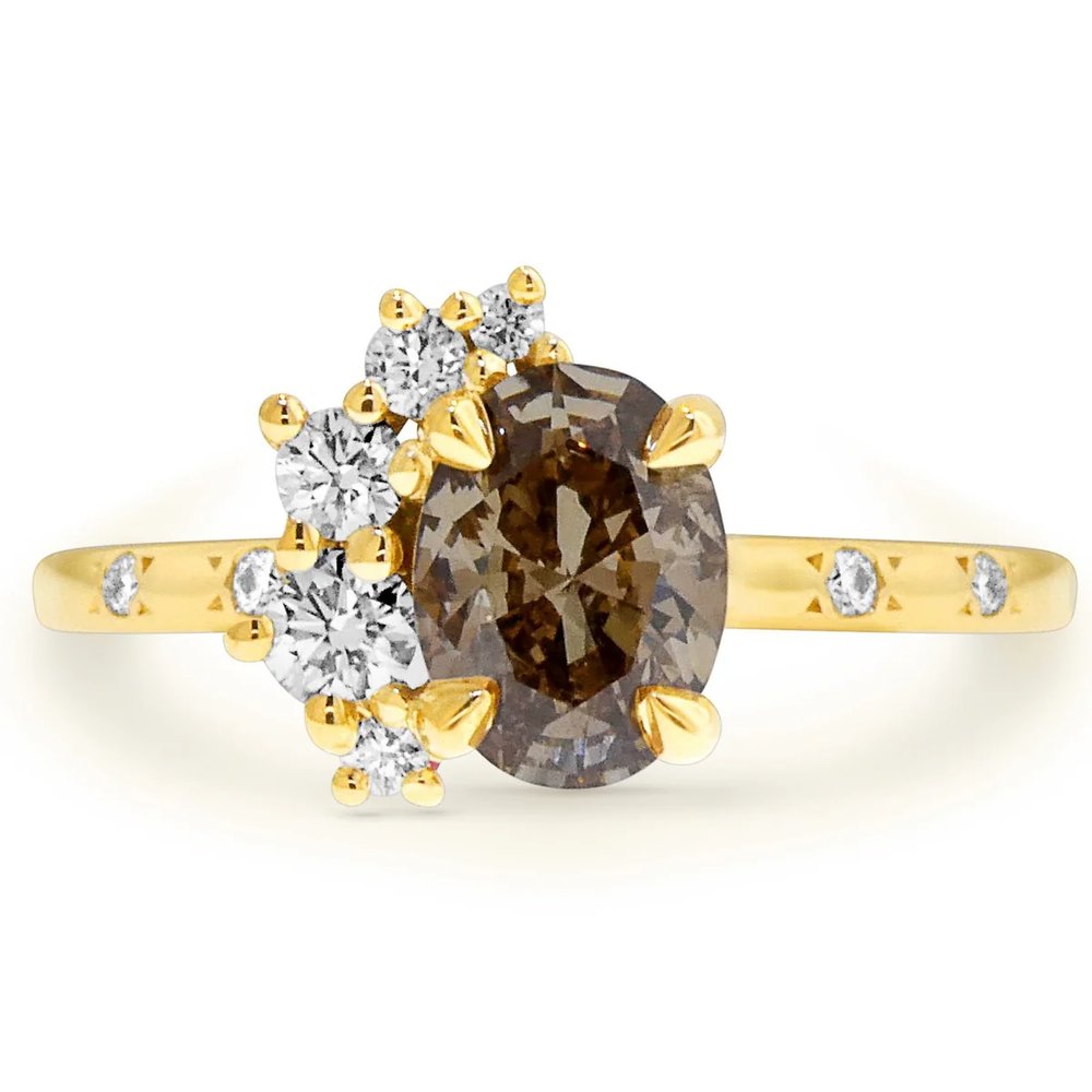 Fiona 1.05ct Diamond Cluster Engagement Ring