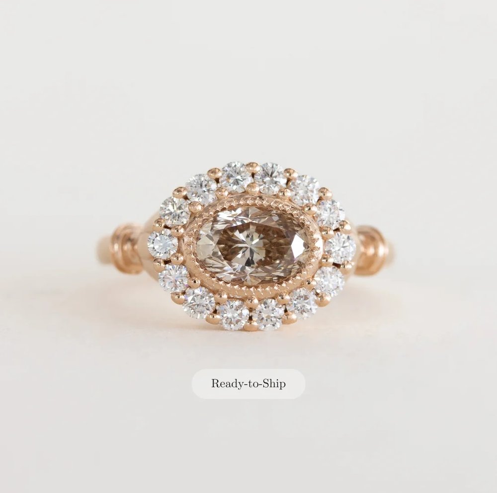 Eleni Ring - Champagne Diamond