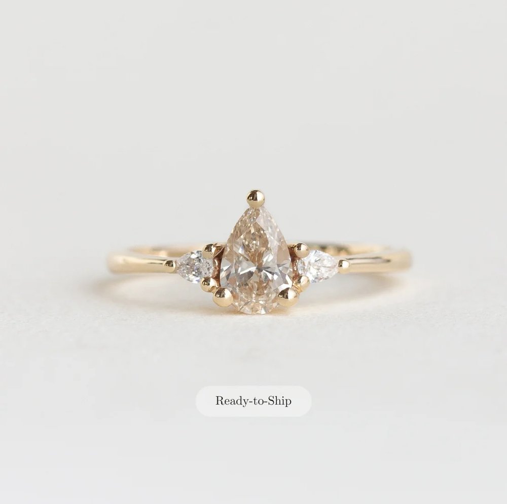 Marie Ring - Champagne Diamond