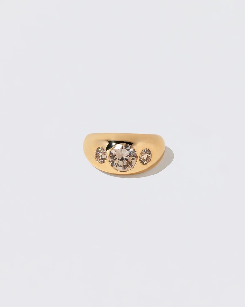 Saturn Ring - Champagne Diamond