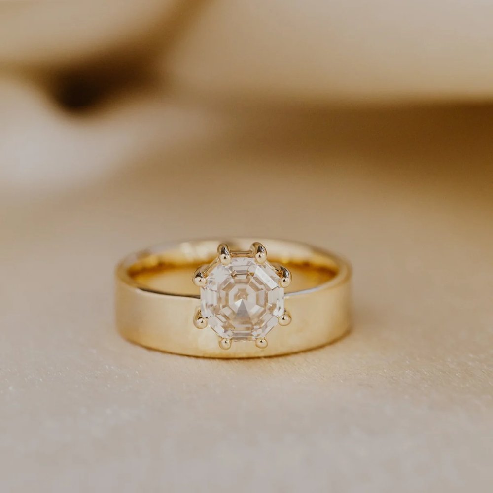 The Sezanne 1.60 ct Octagon Champagne Diamond Ring